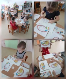 Аппликация "Чаепитие"