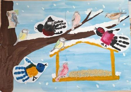 Дошколята заботятся о птицах