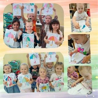 Рисование на тему: "Весенний дождь"